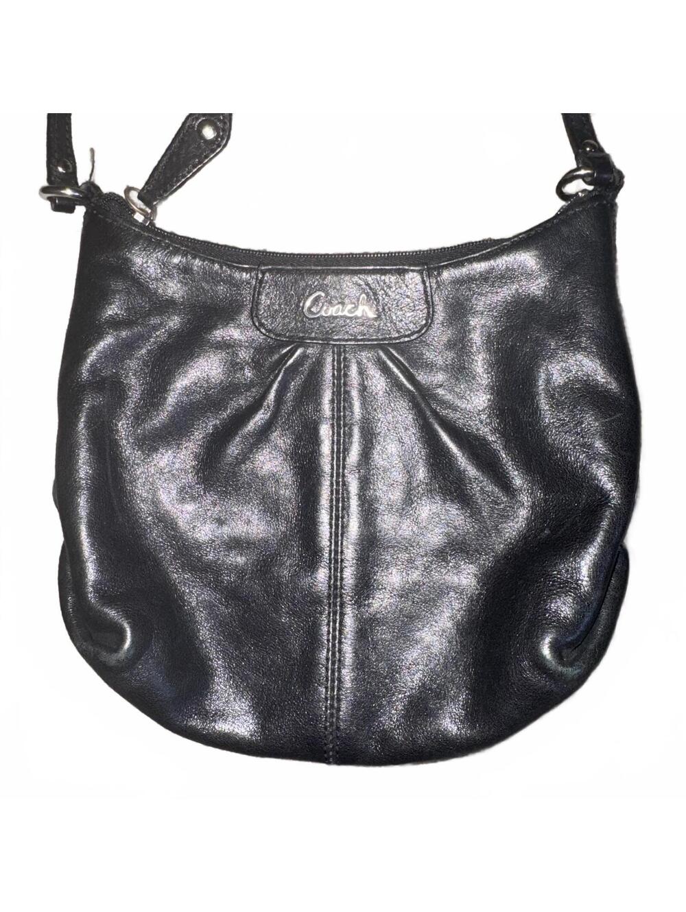 Black Y2K Slouchy Vintage Crossbody Purse Bag - Picture 1 of 9